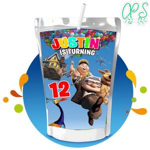 Disney Pixar up Capri Sun Birthday Labels Digital File Printable Instant Download