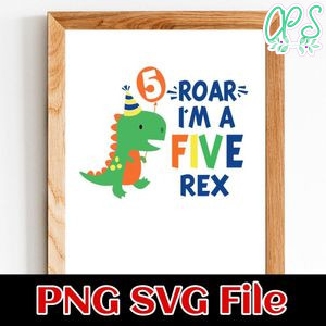 Baby TRex PNG file template