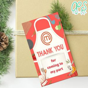 Masterchef Thank You Tag Customizable Template To Print At Home Instant Download