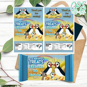 Puffin Rock Rice Krispies Treats Template Printable Instant Download