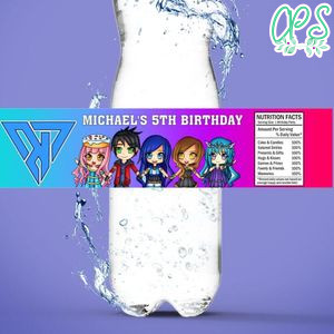 Itsfunneh Birthday Water Bottle Label Template to Print at Home Instant Download