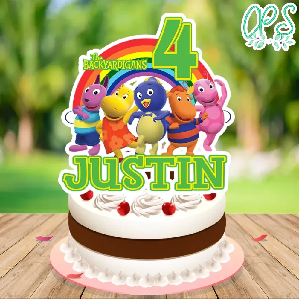 Backyardigans Birthday Cake Topper Template Printable | CustomPartyShirts
