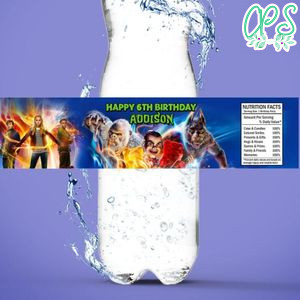 Goosebumps Bottle Label Birthday Water Bottle Label Template to Print at Home Instant Download