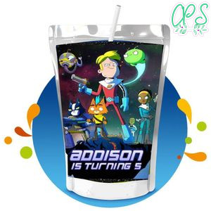 Final Space Capri Sun Birthday Labels Digital File Printable Instant Download