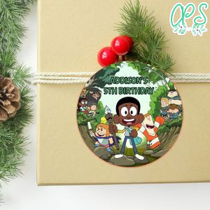 Craig Of The Creek Circle Sticker Template Customizable to Print at Home Instant Download