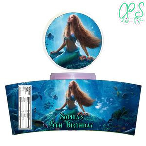 The Little Mermaid Cotton Candy Label Template To Print At Home Instant Download