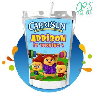 Chicken squad Capri Sun Birthday Labels Digital File Printable Instant Download
