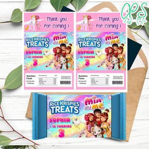 Mia and Me Rice Krispies Treats Template Printable Instant Download
