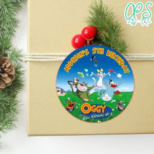 Hercules Circle Sticker Template Customizable to Print at Home Instant Download