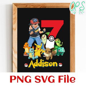 Kid Birthday design customer request PNG file template