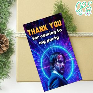 John Wick Thank You Tag Customizable Template To Print At Home Instant Download