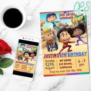 Team Zenko Go Mobile Invite Customizable Template Instant Download