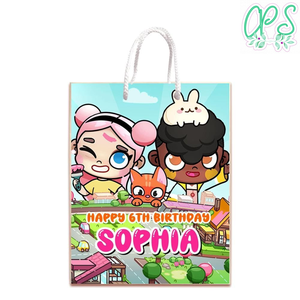 Avatar World Gift Bag Label Template Printable Instant Download