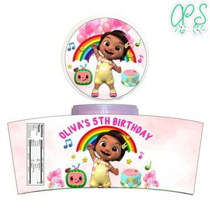 Nina Cocomelon Cotton Candy Label Template To Print At Home Instant Download