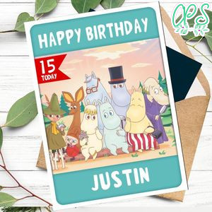 the moomins Personalized Birthday Card