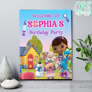 Doc McStuffins Birthday Welcome Sign Digital File Printable Instant Download