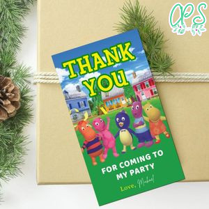Backyardigans Thank You Tag Customizable Template To Print At Home Instant Download
