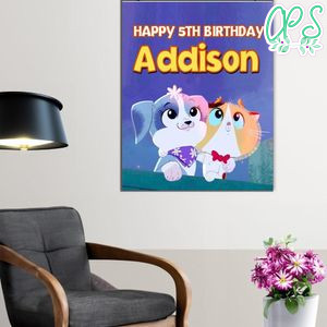 Rhyme Time Town Birthday Poster Digital File Printable Instant Download