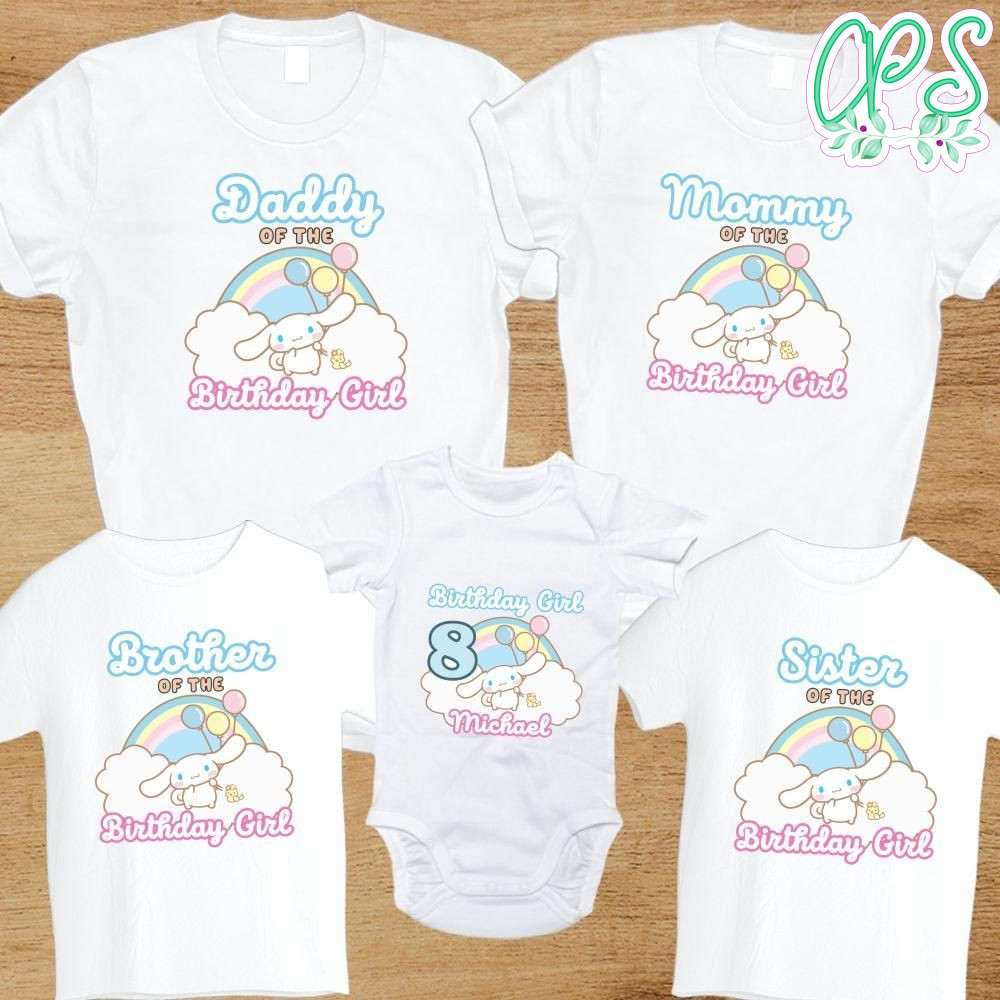 Cinnamoroll Birthday Family Party T-Shirt