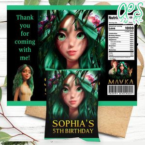 Mavka Birthday Party Chip Bag Digital File Printable Instant Download