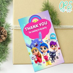 True And The Rainbow Kingdom Thank You Tag Customizable Template To Print At Home Instant Download