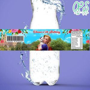 The Proud Princess Birthday Water Bottle Label Template To Print At Home Instant Download