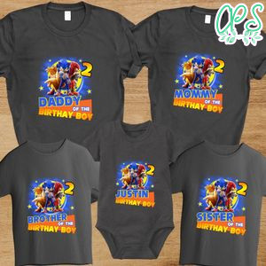 Sonic Boy Family Birthday Party PNG file template