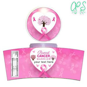 Breast Cancer Cotton Candy Label Template To Print At Home Instant Download