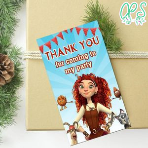 Yaga And The Book Of Spells Thank You Tag Customizable Template To Print At Home Instant Download