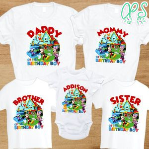 Mickey Mouse Funhouse Family Birthday PNG file template