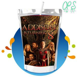 House of the Dragon Capri Sun Birthday Labels Digital File Printable Instant Download