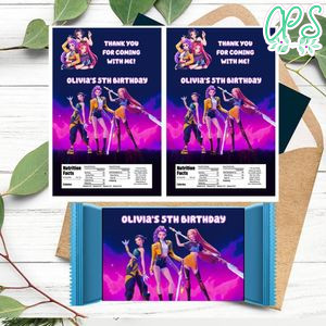 Kpop demon hunter Rice Krispies Treats Printable Instant Download