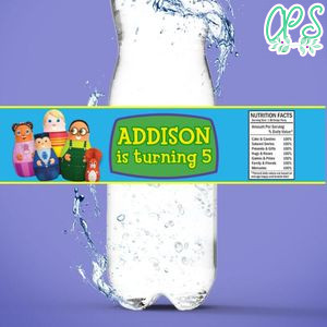 Higglytown heroes Birthday Water Bottle Label Template to Print at Home Instant Download