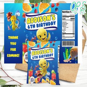 Deep Movie Birthday Party Fruit Snack Bag Digital File Printable Instant Download