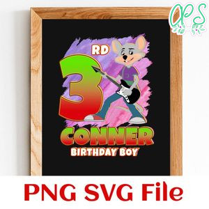 Chuck E Cheese Birthday PNG file template