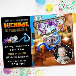 Back to the Outback Birthday Invitation with Photo Customizable Template to Print at Home Instant Download