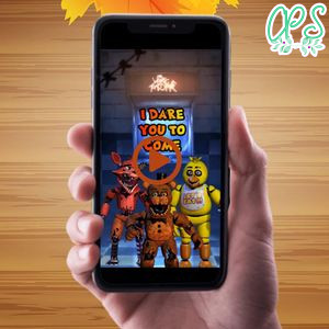 Five Nights at Freddy's Birthday Video Invitation Digital Template Customizable Instant Download