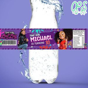 That Girl Lay Lay Water Bottle Label Template to Print at Home Instant Download