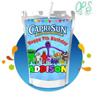 Garten of banban Capri Sun Birthday Labels Digital File Printable Instant Download