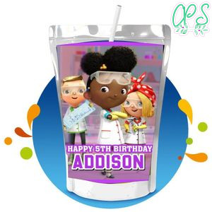 Ada Twist scientist Capri Sun Birthday Labels Digital File Printable Instant Download