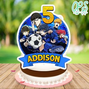 Blue lock Cake Topper Template Printable Instant Download