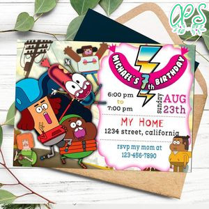 Pinky Malinky Birthday Invitation Customizable Template to Print at Home Instant Download