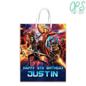 Amazing Guardians Of The Galaxy Gift Bag Label Template Printable Instant Download