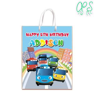 Tayo The Little Bus Gift Bag Label Template Printable Instant Download