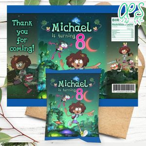 Amphibia Birthday Chip Bag Digital File Printable Instant Download