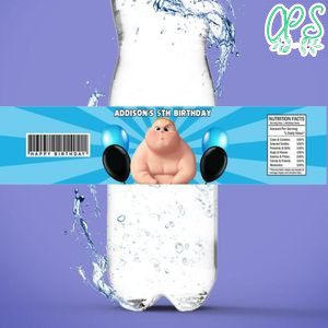 Jimbo boss baby Birthday Water Bottle Label Template to Print at Home Instant Download