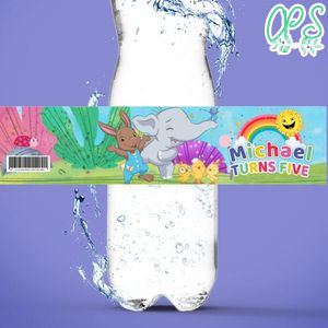 Canticos Birthday Water Bottle Label Template to Print at Home Instant Download