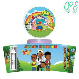 Didi And Friends Cotton Candy Label Template To Print At Home Instant Download