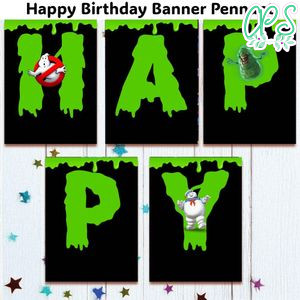 Ghostbusters Banner Pennant Digital File Template Instant Download