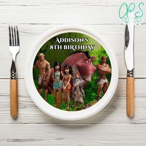 Ainbo Birthday Plate Template Customizable To Print At Home Instant Download